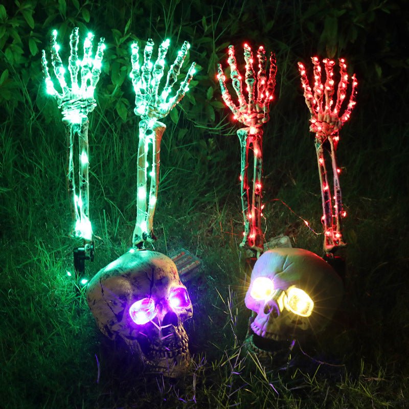 Halloween LED Light Up Skeleton Arm Hand Party Decoration - silverfoxgoods